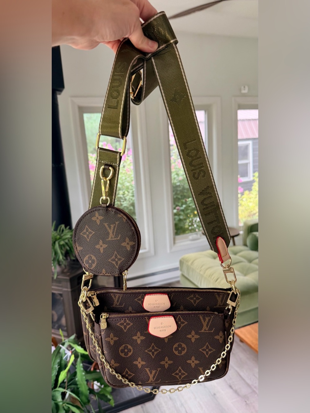 FULL SET NEW in Box Louis Vuitton Monogram Multi Pochettes Handbag w Coin Purse